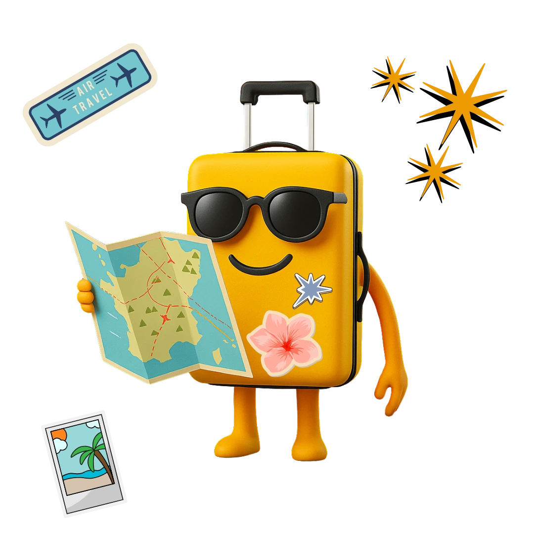 Boutique travel agency Beirut – playful beach-themed hero image